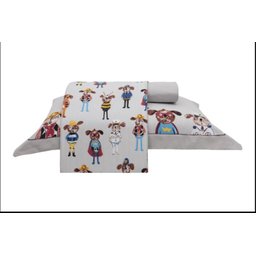 Cobre Leito Casal 100% Algodão Egípcio 200 Fios Vida Bela Kacyumara - Heróis - 3