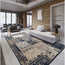 Tapete para Sala Renaissance Aveiro 20 Azul 2,00x2,50m - 2
