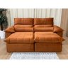 Sofá Retrátil Reclinável 2,90 m Terracota 3765 Vergas Plus - 8