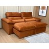 Sofá Retrátil Reclinável 2,90 m Terracota 3765 Vergas Plus - 2