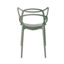 Ver imagem 4 de Kit 4 Cadeiras Alegra Polipropileno Mesa Jantar Cozinha Varanda Jardim Piscina Escritório - Verde