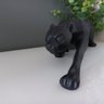 Estátua Pantera Negra Onça Jaguar Decorativo Casa Luxo Casa Dami Rosa - 2