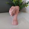 Estátua Pantera Negra Onça Jaguar Decorativo Casa Luxo Casa Dami Rosa - 9