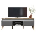 Ver imagem 2 de Rack para Tv 75 Polegadas 2 Portas 180 Cm 4378 Carvalho Grafite Arly