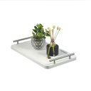 Ver imagem 5 de Bandeja Decorativa Cantinho do Café Servir Alças Bar 46x26:aço Escovado/branco