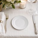 Ver imagem 4 de Prato Sobremesa Porcelana Branco Legacy Silver L'Hermitage 19,2cm Pratinho Borda Prata Avulso