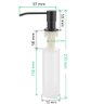 Dispenser Detergente Sabonete Liquido Embutir 350ml Inox 304 Preto Fosco - 7