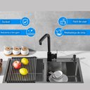 Ver imagem 4 de Dispenser Detergente Sabonete Liquido Embutir 350ml Inox 304 Preto Fosco