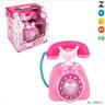 BRINQUEDO MUSICAL INTERATIVO TELEFONE ROSA LUZ COM SOM BEBE - 2