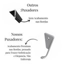 Ver imagem 4 de Kit 30 Puxador Wave Cava para Porta Gaveta de Alumínio 200mm - Prata