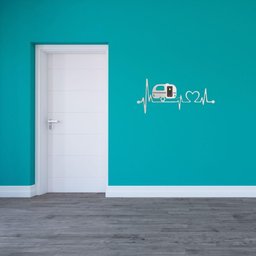 Plaquinha Trailer Viagem Saude Motorhome Branco Mdf 3mm - 2