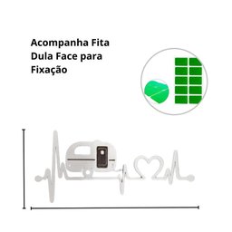 Plaquinha Trailer Viagem Saude Motorhome Branco Mdf 3mm - 3