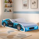 Ver imagem 1 de Cama Solteiro Montessoriana Design Carro P/ Meninos em Mdf:azul