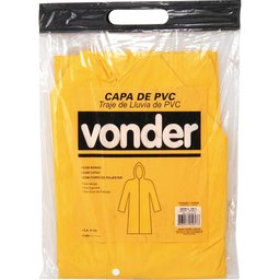 Capa de chuva pvc com forro gg amarela ca11125 - Vonder - 2