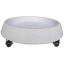 Ver imagem 1 de Suporte Prato Vaso Com Rodízios Silicone 40X5 Redondo - BRANCO 006