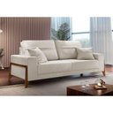 Ver imagem 2 de Sofá 4 Lugares Living M-130 Veludo Martins Creme