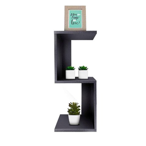 Mesa de Cabeceira S Preto 60 x 25cm