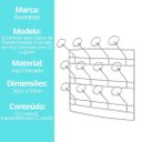Ver imagem 6 de Escorredor de Copo de Parede 12 Lugares Aço Cromado Prime - Araminas