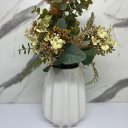 Ver imagem 3 de Vaso centro de mesa luxo branco de cerâmica com trabalhado