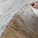 Ver imagem 2 de Tapete Artesanal Algodão Beira Cama Slim Cinza Mesclado 80 x 150
