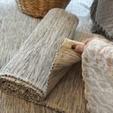 Ver imagem 7 de Tapete Artesanal Algodão Beira Cama Slim Cinza Mesclado 80 x 150