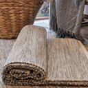 Ver mais imagens de Tapete Artesanal Algodão Beira Cama Slim Cinza Mesclado 80 x 150