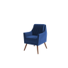 Poltrona Decorativa Júlia Tecido Veludo:AZUL - 2