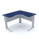 Ver imagem 1 de MESA EM L P/ ESCRITÓRIO 120X120 PANDIN MAXXI - AZUL/CINZA ETP1212