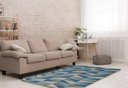 Ver imagem 2 de Tapete Para Sala ou Quarto 1,50M x 1,32M Antiderrapante Miami Ladrilhos Azul