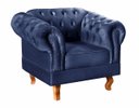Ver imagem 2 de Kit 2 Poltronas Decorativas Capitonê Chesterfield Dom Pedro - Suede Azul Marinho