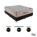 Ver imagem 3 de Cama Box Bipartido Casal Preto e Colchão Airtech Springpocket Molas Ensacadas Ortobom