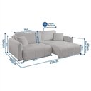 Ver imagem 4 de Sofá Retrátil e Reclinável 226cm com Almofadas Decorativas Eros Yescasa