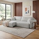 Ver imagem 1 de Sofá Retrátil e Reclinável 226cm com Almofadas Decorativas Eros Yescasa