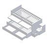 Beliche Infantil com Escrivaninha 2 Gavetas MDF - 12