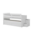 Ver imagem 4 de Beliche Infantil com Escrivaninha 2 Gavetas MDF Branco