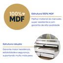 Ver imagem 7 de Beliche Infantil com Escrivaninha 2 Gavetas MDF Branco