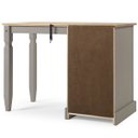 Ver imagem 7 de Escrivaninha Penteadeira de Madeira Maciça com 3 Gavetas Cinza Lavado