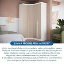 Ver mais imagens de Guarda-Roupa Modulado 3 Peças Infinity Bege/Branco Line/Duna