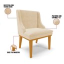 Ver imagem 4 de Kit 10 Cadeiras De Jantar Liz Suede Bege