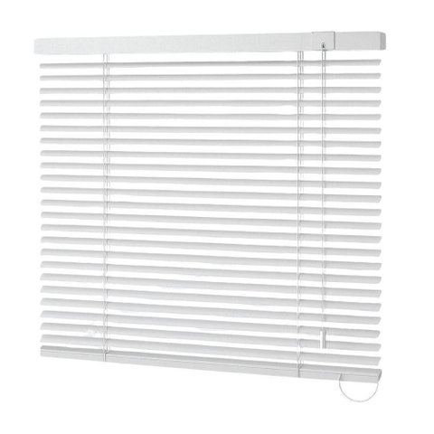Persiana Horizontal Alumínio 25mm Branco - 1,21m X 2,46m
