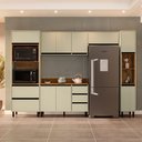 Ver imagem 1 de Cozinha Compacta 5 Peças 250043 com Tampo Koya Verde Oliva Politorno Móveis
