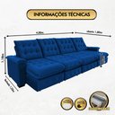 Ver imagem 2 de Sofá Coliseu 4.00m Retrátil e Reclinável Super Pillow