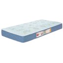 Ver imagem 1 de Colchão Solteiro CASTOR Espuma D45 88X188X15Cm Branco/Azul Castor