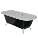 Ver imagem 1 de Banheira Mesclada Paola Vitoriana Imersão Classica 175x79x63 sem Hidromassagem Pés Branco, Versátil