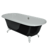 Banheira Mesclada Paola Vitoriana Imersão Classica 175x79x63 sem Hidromassagem Pés Branco, Versátil - 1