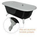 Ver imagem 2 de Banheira Mesclada Paola Vitoriana Imersão Classica 175x79x63 sem Hidromassagem Pés Branco, Versátil