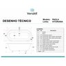Banheira Mesclada Paola Vitoriana Imersão Classica 175x79x63 sem Hidromassagem Pés Branco, Versátil - 3
