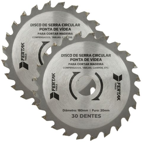 Disco de Serra Circular Ponta de Vídea 30 Dentes 20x180mm | 02 Un