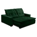 Ver imagem 2 de Sofa Retratil Reclinavel 2 Lugares 1,90m Atlantis Veludo Verde Folha Lansofbr Lansof Brasil