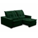 Ver imagem 3 de Sofa Retratil Reclinavel 2 Lugares 1,90m Atlantis Veludo Verde Folha Lansofbr Lansof Brasil